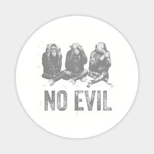 3 Wise Monkeys Hear No Evil, See No Evil, Speak No Evil Magnet